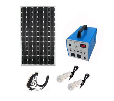 350W输出家用太阳能发电机 高效环保的80W太阳能发电系统一体机